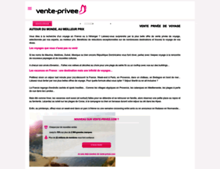 vente-privee-voyage.com screenshot