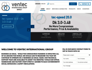 ventec-europe.com screenshot