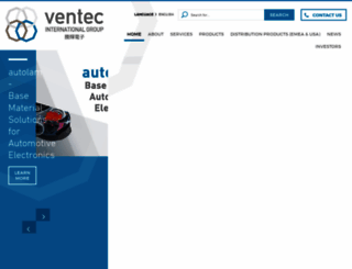 ventec-group.com screenshot