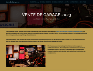 ventedegarage.ca screenshot