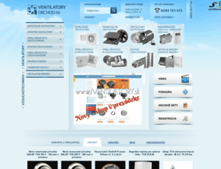 ventilatory-obchod.sk screenshot