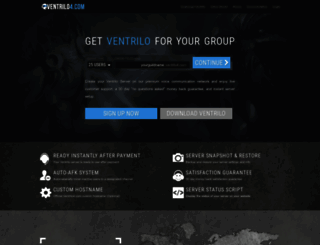 ventrilo3.com screenshot