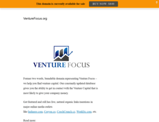 venturefocus.org screenshot