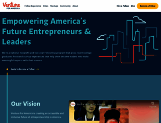 ventureforamerica.org screenshot
