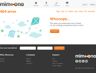 venturejunky.mimoona.com screenshot