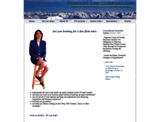 venturelawcorp.ca screenshot