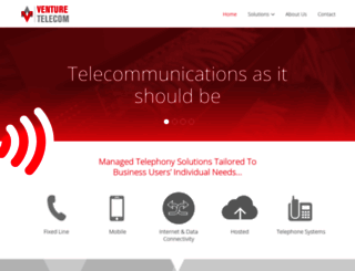 venturetelecom.co.uk screenshot