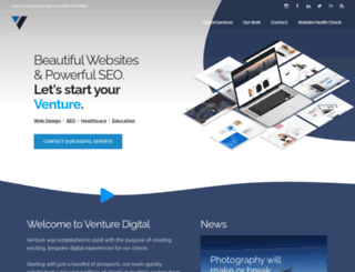 venturewebsitedesign.com screenshot