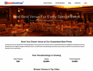 venuebookingz.com screenshot