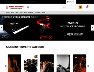 venusmusicare.com screenshot