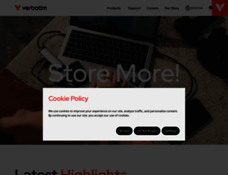 verbatim-latinoamerica.com screenshot