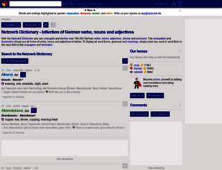 verbformen.com screenshot