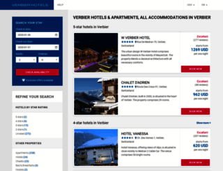 verbier-hotels.com screenshot