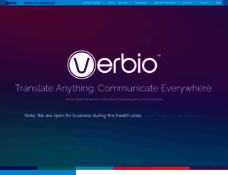 verbiotranslation.com screenshot