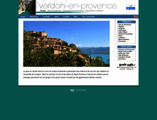 verdon-en-provence.com screenshot