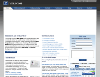 verecom.com.au screenshot