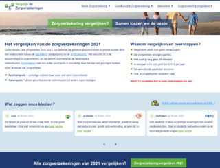 vergelijkingzorgverzekering.nl screenshot