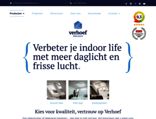 verhoefdakramen.nl screenshot