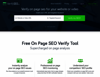 verifyseo.com screenshot