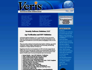 veris-ssn.com screenshot
