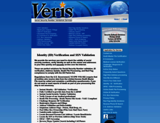 veris.info screenshot