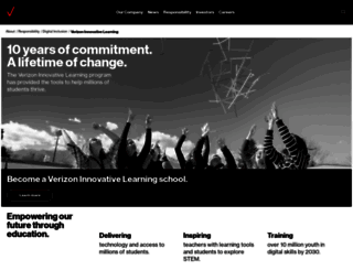 verizoninnovativelearning.com screenshot