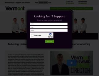 vermont.co.uk screenshot