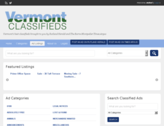 vermontclassifieds.com screenshot