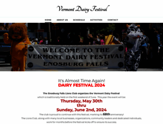 vermontdairyfestival.com screenshot