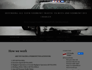 vermonttrafficticket.com screenshot
