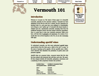 vermouth101.com screenshot