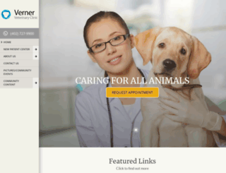 vernerveterinaryclinic.com screenshot