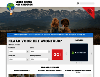 verrereizenmetkinderen.nl screenshot