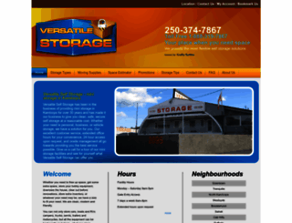 versatilestorage.ca screenshot