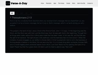 verse-a-day.com screenshot