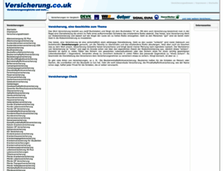 versicherung.co.uk screenshot