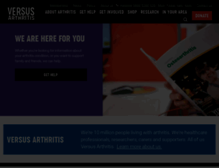 versusarthritis.org screenshot