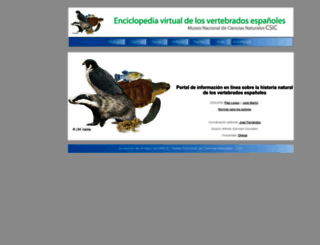 vertebradosibericos.org screenshot