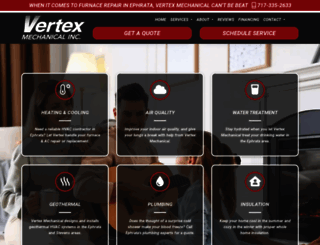vertex-mechanical.com screenshot