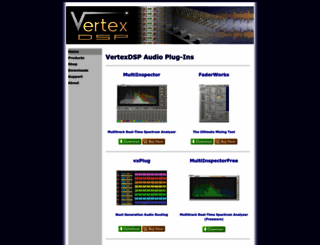 vertexdsp.com screenshot