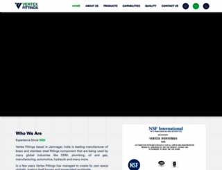 vertexfittings.com screenshot