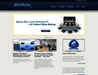 vertexonlinebackup.com screenshot