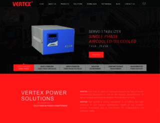 vertexpower.co.in screenshot