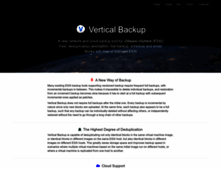 verticalbackup.com screenshot