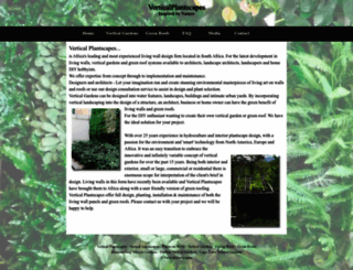 verticalplantscapes.co.za screenshot