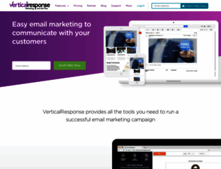 verticalresponse.com screenshot