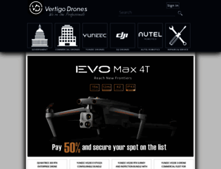 vertigodrones.com screenshot