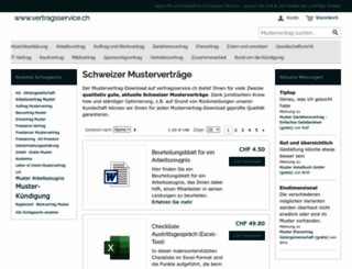 vertragsservice.ch screenshot