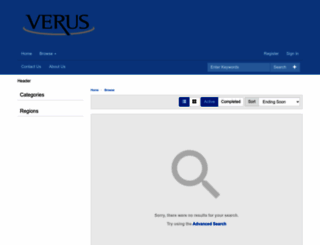 verusauctions.com screenshot