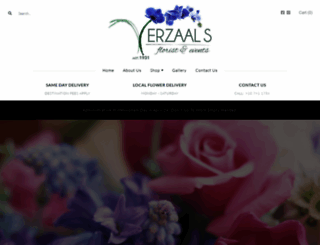 verzaalsflorist.com screenshot
